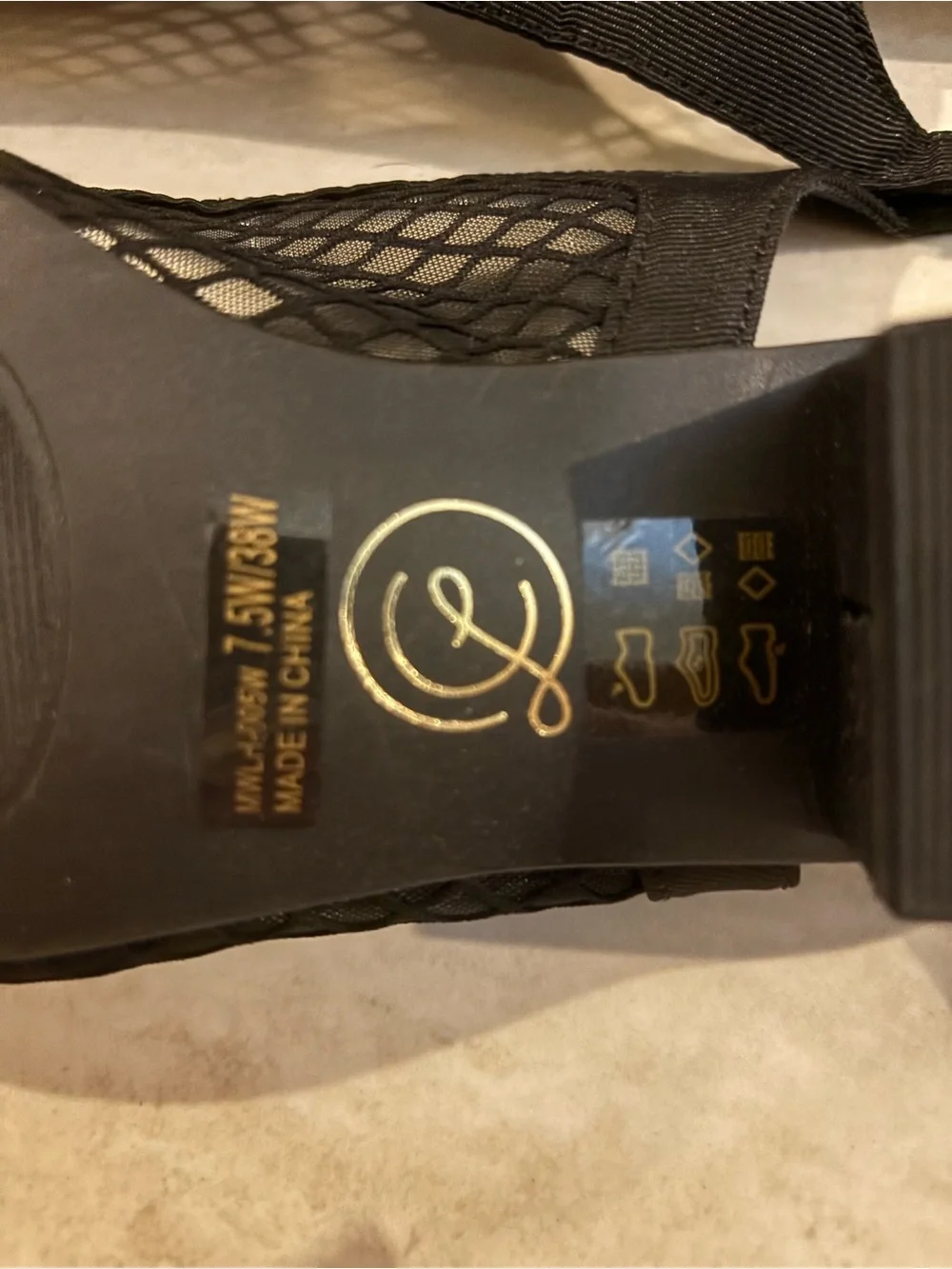 Chinese Laundry Black Mesh Slingback - Mango Pump